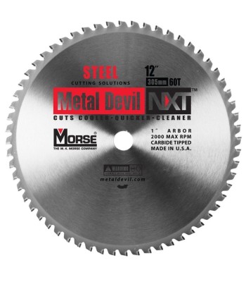 Piła widiowa TCT do cięcia stali MetalDevil NXT 305mm 60z, otwór 25,4mm (CSM1260NSC)