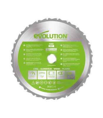 Piła widiowa TCT wielozadaniowa Evolution FURY 255 / 24z