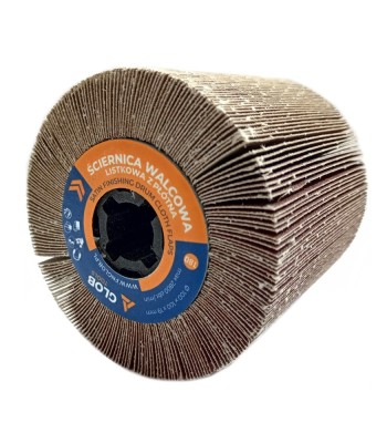 Ściernica walcowa listkowa Glob Tools z płótna 100x100x19mm Satyniarka