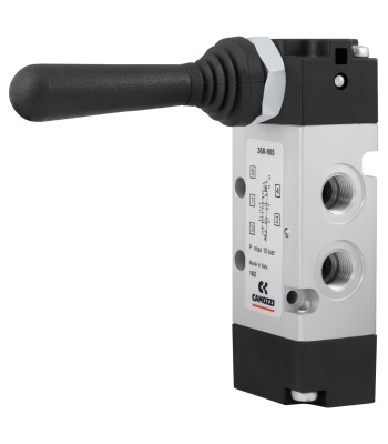 Zawór CAMOZZI 122-368-905 5/3 1/8" CC dźwignia monostabilny