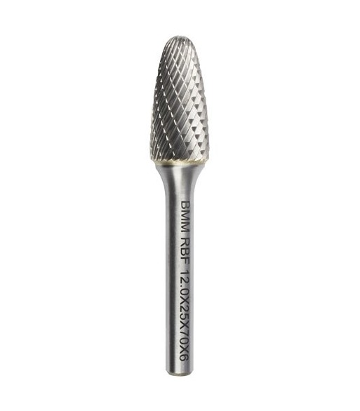 RBF 10,0x20x65x6mm PILNIK OBROTOWY HM  OSTROŁUKOWY zaokr.