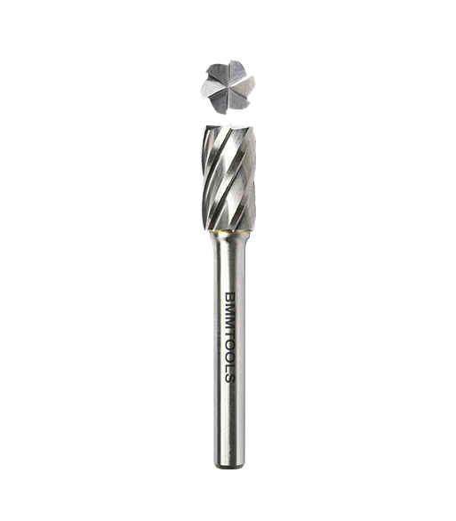 ZYB 8,0x20x65x6mm  PILNIK OBROTOWY HM  WALEC uz.czołowe ALU
