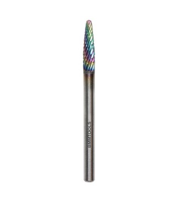 RBF 3,0x13x38x3mm PILNIK OBROTOWY HM MONOLIT  OSTROŁUKOWY zaokr. + powłoka 1100C