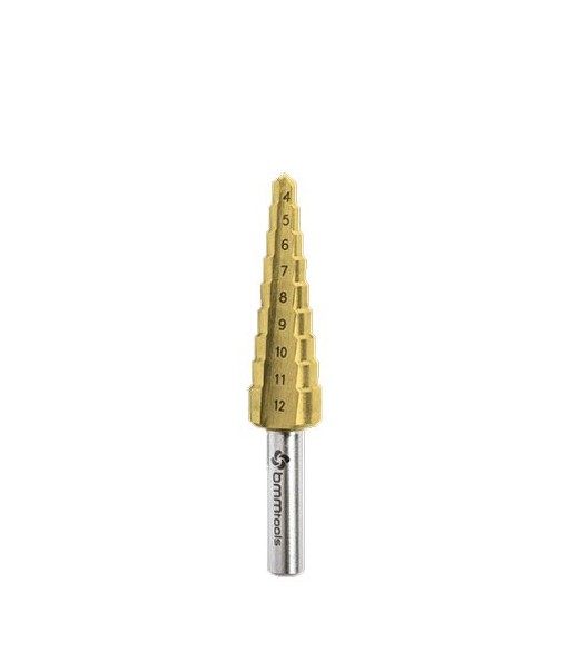 Wiertło wielostopniowe  4-12 mm x 9 HSS TiN