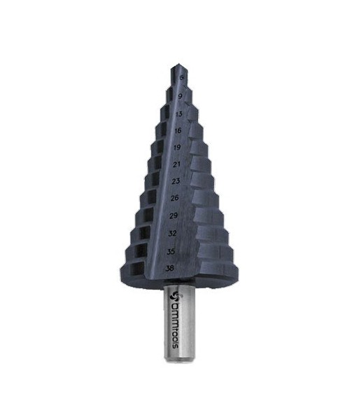 Wiertło wielostopniowe  6-38 mm x12 HSSCo5% TiAlN