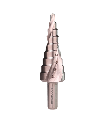 Wiertło wielostopniowe SPIRALNE 4-20 mm x 9 HSS
