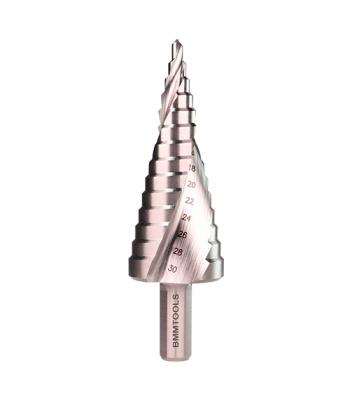Wiertło wielostopniowe SPIRALNE 4-30 mm x14 HSS