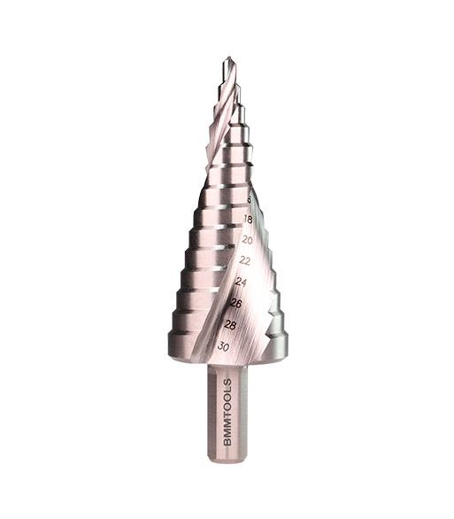 Wiertło wielostopniowe SPIRALNE 4-30 mm x14 HSS