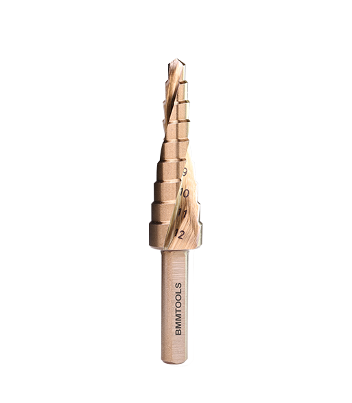 Wiertło wielostopniowe SPIRALNE 4-12 mm x 9 HSSCo5%