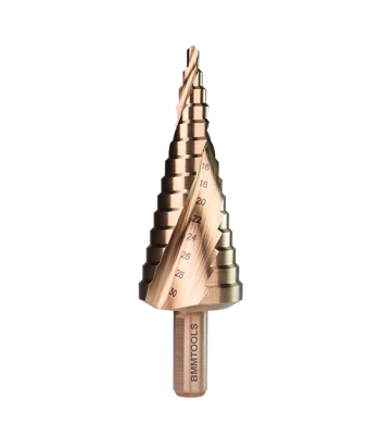 Wiertło wielostopniowe SPIRALNE 4-30 mm x14 HSSCo5%