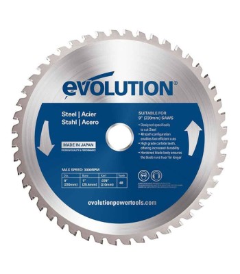 Piła widiowa TCT do cięcia stali Evolution 230mm / 48z do pilarek