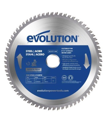 Piła widiowa TCT do cięcia stali Evolution 210mm / 50z do pił ukośnych