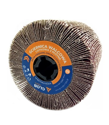 Ściernica walcowa listkowa Glob Tools z płótna 100x100x19mm Satyniarka