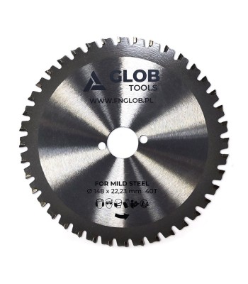 Piła tarczowa GLOB TOOLS TCT 148x22,23mm 40z do prętów zbrojeniowych