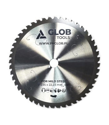 Piła tarczowa GLOB TOOLS TCT 235x22,23mm 48z do prętów zbrojeniowych