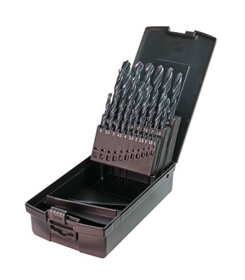 Zestaw HSS-R wiertła walcowane 25 szt Ø 1,0 – 13,0 x 0,5mm