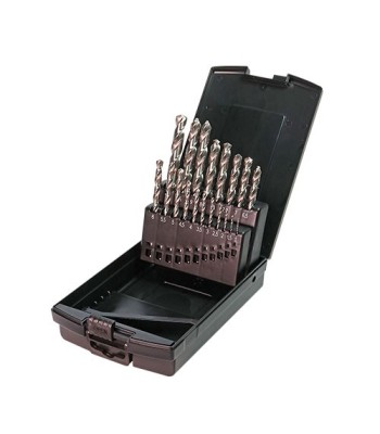 Zestaw HSS-G wiertła szlifowane 19 szt Ø 1,0 – 10,0 x 0,5mm