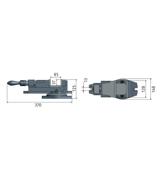 Imadło maszynowe OptimumOptimum FMS 125 - www.toolsbook.eu