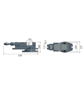 Imadło maszynowe OptimumOptimum FMS 200 - www.toolsbook.eu