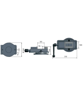 Imadło maszynowe OptimumOptimum FMSN 100 - www.toolsbook.eu