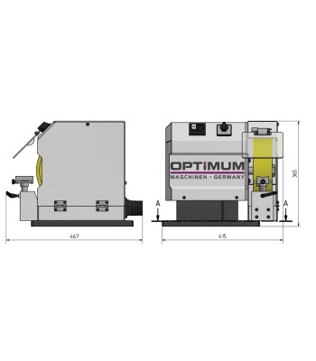 Gratownica szczotkowa Szlifierka Optimum OPTIgrindGB250B / 400V / 3Ph - www.toolsbook.eu
