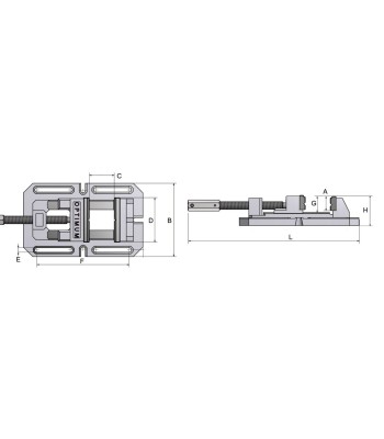Imadło maszynowe OptimumOPTI BSI 140 - www.toolsbook.eu