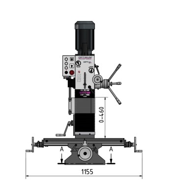 Frezarka Optimum OPTImill MB4 / 400V / 3Ph Wiertarko-frezarka - www.toolsbook.eu