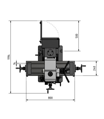 Frezarka Optimum OPTImill MB4SV / 230V/1Ph/50Hz - www.toolsbook.eu