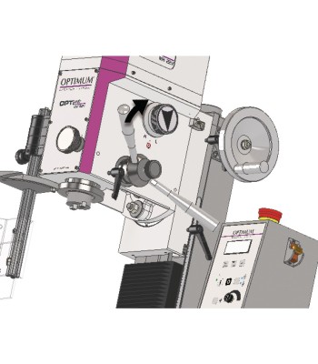 Frezarka Optimum OPTImill MH22VD /230V / 1Ph -BT20 z DRO5 Wiertarko-frezarka - www.toolsbook.eu