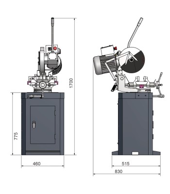 Przecinarka Tarczowa Optimum OPTIsaw CS275 / 400V / 3Ph - www.toolsbook.eu