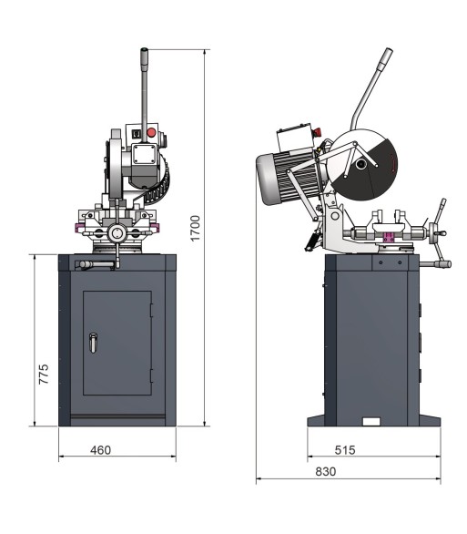 Przecinarka Tarczowa Optimum OPTIsaw CS275 / 400V / 3Ph - www.toolsbook.eu