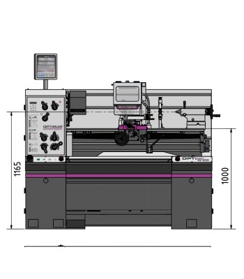Tokarka Optimum OPTIturn TM3610 / 400V / 3Ph - www.toolsbook.eu