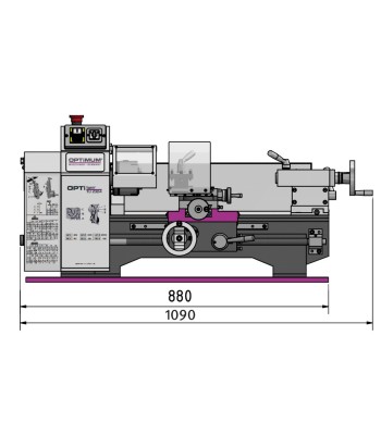 Tokarka Optimum OPTIturn TU2304/230V - www.toolsbook.eu