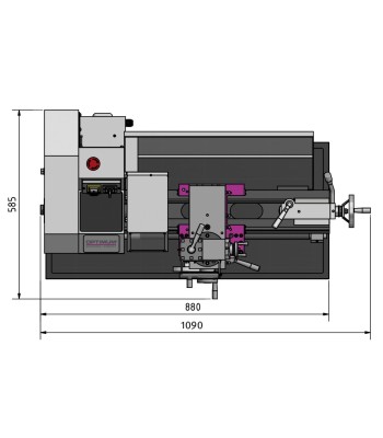 Tokarka Optimum OPTIturn TU2304/230V - www.toolsbook.eu