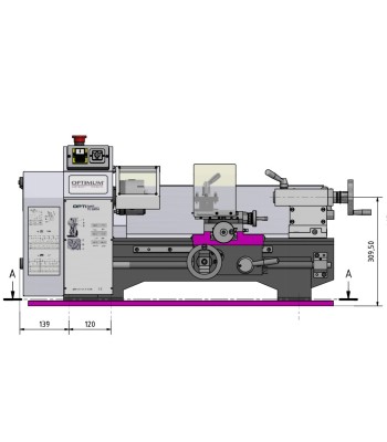 Tokarka Optimum OPTIturn TU2406/230V - www.toolsbook.eu