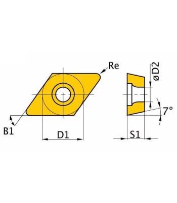 Płytki wymienne DCMT09T304EUR 5 szt. - www.toolsbook.eu