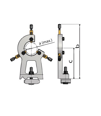Podtrzymka stała Ø maks. 55 mm dla TU 2304 / TU 2304V - www.toolsbook.eu