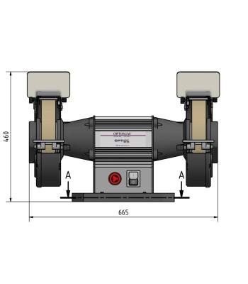 Podwójna Szlifierka Optimum OPTIgrind GU30/400V/3Ph - www.toolsbook.eu