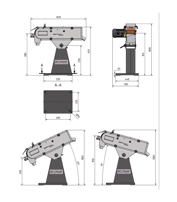 Szlifierka taśmowa Optimum OPTIgrindGBS150 / 400V/3Ph/50Hz - www.toolsbook.eu