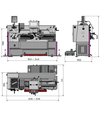 Tokarka Optimum OPTIturn TH4215D z urządzeniem DPA21 - www.toolsbook.eu