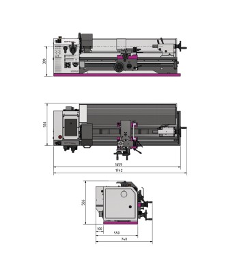 Tokarka Optimum OPTIturn TM3110 400V/3Ph/50Hz - www.toolsbook.eu
