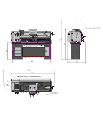 Tokarka Optimum OPTIturn TM3310 400V/3Ph/50Hz - www.toolsbook.eu