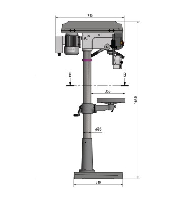 Wiertarka Optimum OPTIdrill D26PRO / 400V / 3 Ph - www.toolsbook.eu