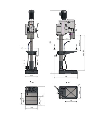 Wiertarka Optimum OPTIdrill DH32GSV / 400V / 3Ph - www.toolsbook.eu