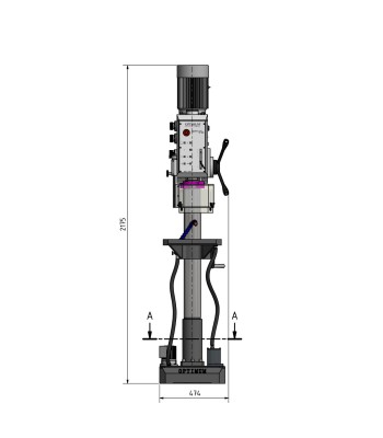 Wiertarka Optimum OPTIdrill DH35G / 400V / 3Ph - www.toolsbook.eu