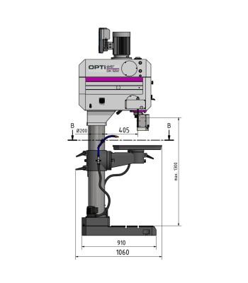 Wiertarka Optimum OPTIdrill DH55V / 400V/3Ph/50Hz - www.toolsbook.eu