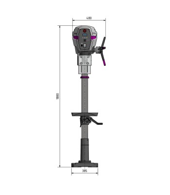Wiertarka Optimum OPTIdrill DP33 / 400V / 3Ph / 50Hz - www.toolsbook.eu