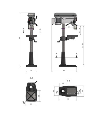 Wiertarka Optimum OPTIdrill DQ32 400V/3Ph/50Hz - www.toolsbook.eu