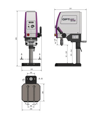 Wiertarka Optimum OPTIdrill DX13V / 230V / 1Ph - www.toolsbook.eu