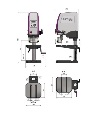 Wiertarka Optimum OPTIdrill DX15V / 230V / 1Ph - www.toolsbook.eu